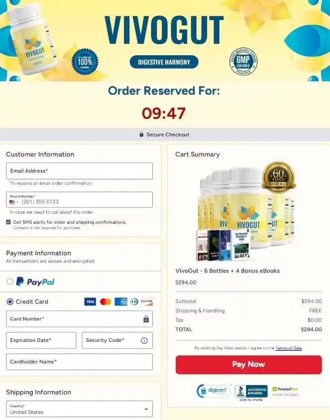 VivoGut Order Page